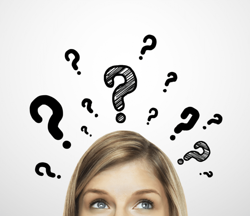 idea thought girl background white