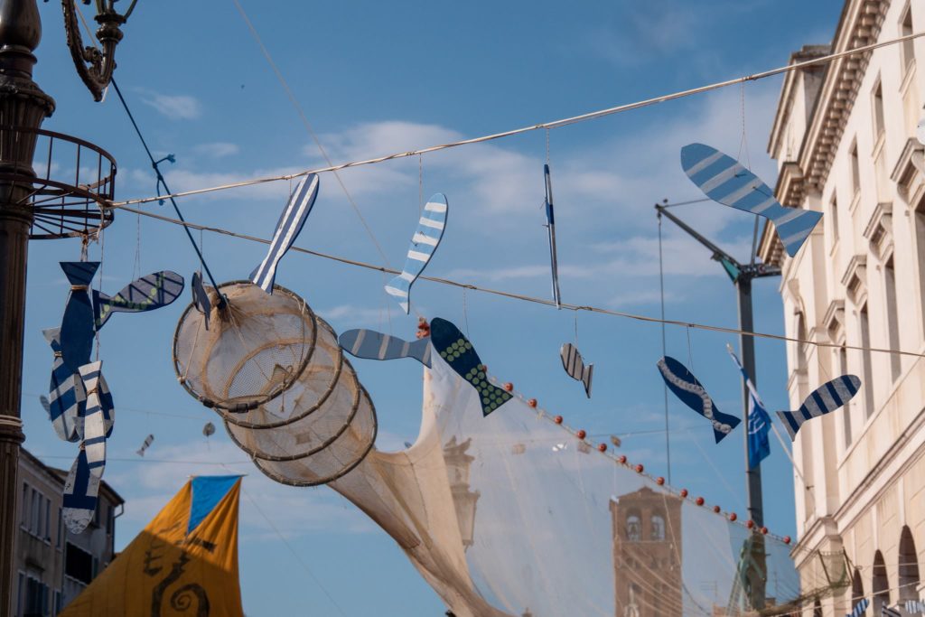 précisions détails sur les filets de pêche festival du poisson Chioggia