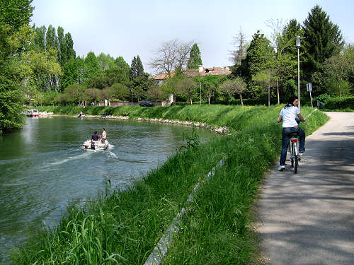 Alzaie del Sile à Trévise à vélo