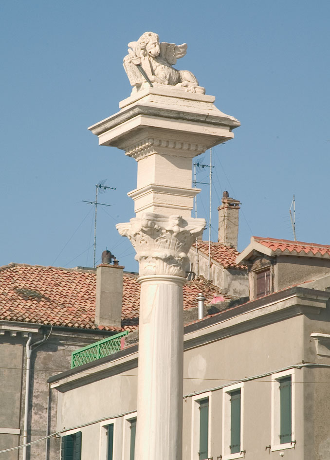 die Katze von Chioggia der geflügelte Löwe von Chioggia